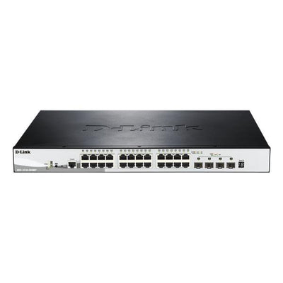 D-Link DGS-1510-28XMP Gestito L2/L3 Gigabit Ethernet (10/100/1000) Supporto Power over Ethernet (PoE) Nero, Grigio [DGS-1510-28XMP/E]