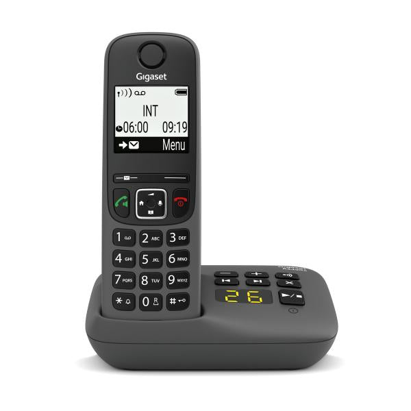 GIGASET AS490 A - Cordless con base analogica e segreteria [S30852-H2830-K133]