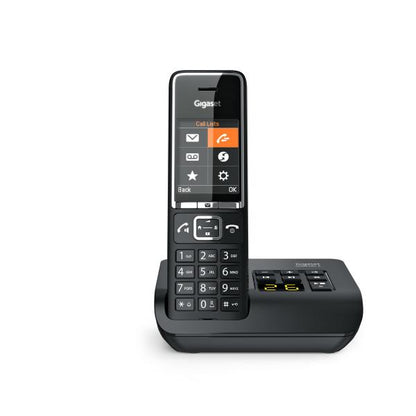 GIGASET COMFORT C550 A BLACK - Cordless con base analogica e segreteria [S30852-H3021-K104]