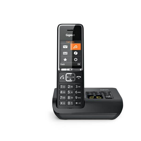 GIGASET COMFORT C550 A BLACK - Cordless con base analogica e segreteria [S30852-H3021-K104]