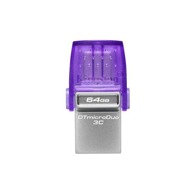 Kingston Technology DataTraveler 64GB microDuo 3C 200MB/s dual USB-A + USB-C [DTDUO3CG3/64GB]