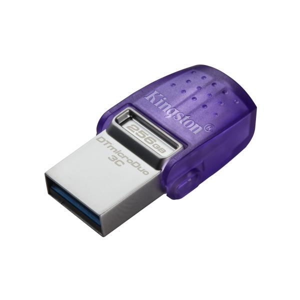 Kingston Technology DataTraveler 256GB microDuo 3C 200MB/s dual USB-A + USB-C [DTDUO3CG3/256GB]