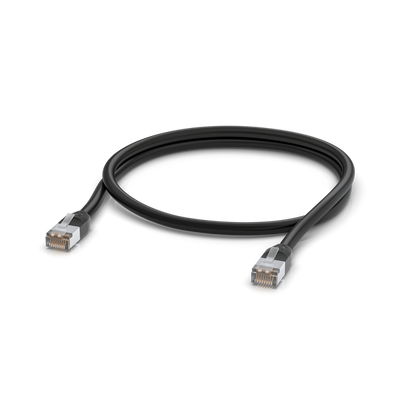 Ubiquiti. Cavo patch per esterni robusto. progettato per funzionare negli ambienti più difficili. 1 Metro. Nero [UACC-Cable-Patch-Outdoor-1M-BK]