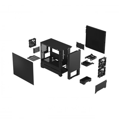 FRACTAL CASE MICRO ATX POP MINI SILENT BLACK SOLID [FD-C-POS1M-01]