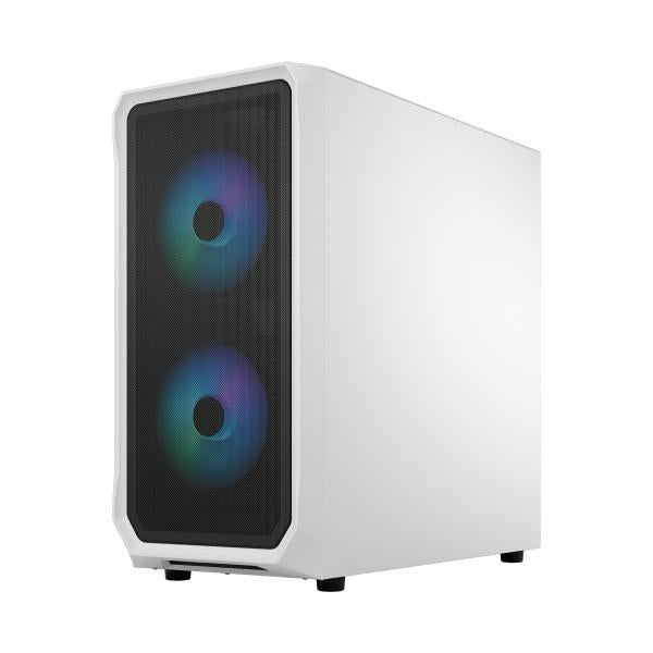 FRACTAL CASE MID TOWER FOCUS 2 RGB WHITE TG CLEAR TINT [FD-C-FOC2A-04]