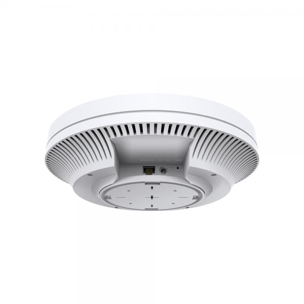 TP-Link - EAP620 HD - AX1800 Ceiling Mount Dual-Band Wi-Fi 6 Access Point, 1 Gigabit RJ45 Port, 574Mbps at 2.4 GHz + 1201 Mbps at 5 GHz, High Density connectivity - 1000+ Clients, 802.3at POE and 12V [EAP620HD]