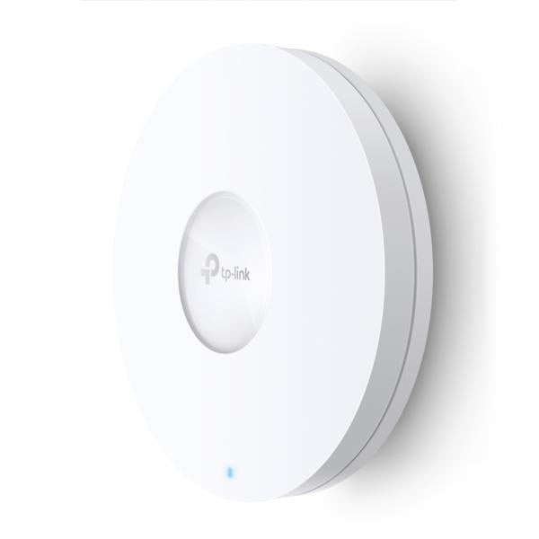 TP-Link - EAP620 HD - AX1800 Ceiling Mount Dual-Band Wi-Fi 6 Access Point, 1 Gigabit RJ45 Port, 574Mbps at 2.4 GHz + 1201 Mbps at 5 GHz, High Density connectivity - 1000+ Clients, 802.3at POE and 12V [EAP620HD]