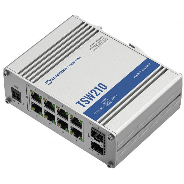 Teltonika - TSW210 Switch 8 porte unmanaged con 2 porte SFP [TSW210]