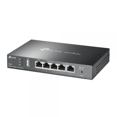 TP-Link - ER605 - SafeStream Gigabit Multi-WAN VPN Router, 1 Gigabit WAN port + 3 Gigabit WAN/LAN ports + 1 Gigabit LAN port, 20 IPsec VPN Tunnels, Supports up to 20? LAN-to-LAN IPsec, 16x OpenVPN, 16 [ER605]
