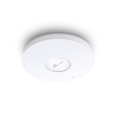 TP-Link - EAP653 - AX3000 Ceiling Mount Dual-Band Wi-Fi 6 Access Point,x 1Gbps RJ45 Port, 574Mbps at 2.4 GHz + 2402 Mbps at 5 GHz, 802.3at POE and 12V DC, 2x Internal Antennas, 160MHz Supported, MU- [EAP653]