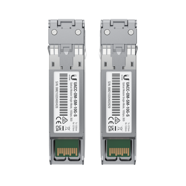 Ubiquiti-UACC-OM-SM-10G-S-2 Fiber, Single-Mode Module, 10G, BiDi, 2-Pack [UACC-OM-SM-10G-S-2]