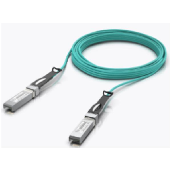Ubiquiti - Long-range SFP+ direct attach cable with a 10 Gbps maximum throughput rate. [UACC-AOC-SFP10-5M]