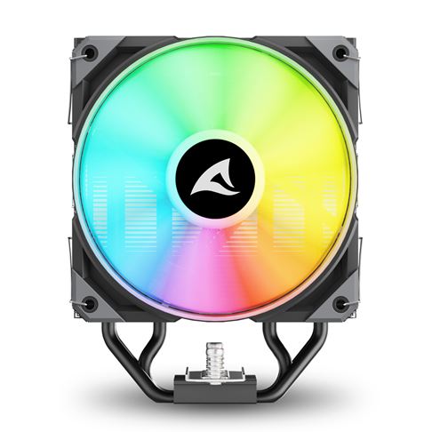 SHARKOON DISSIPATORE AD ARIA 1X 120MM ARGB PWM FAN, 4X COPPER PIPES, DIRECT TOUCH, TDP 220W, EFFETTO [A40 RGB BLACK]