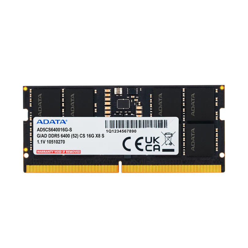 ADATA RAM CSO-DIMM 16GB DDR5 6400MHZ 1.1V [AD5CS640016G-S]