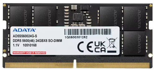 ADATA RAM SO-DIMM 24GB DDR5 5600MHZ 1.1V [AD5S560024G-S]