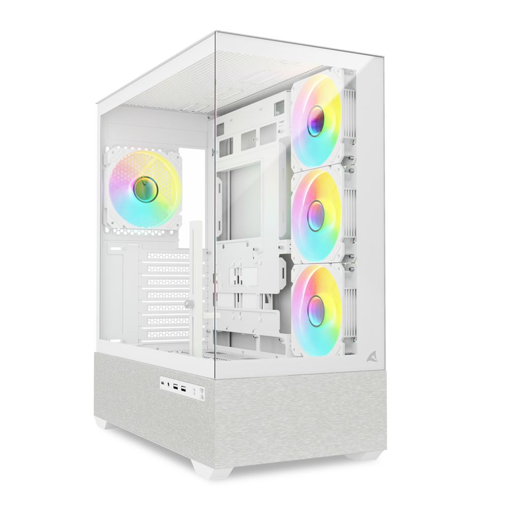 SHARKOON CASE AK7 ATX ARGB BIANCO [AK7 ARGB WHITE]
