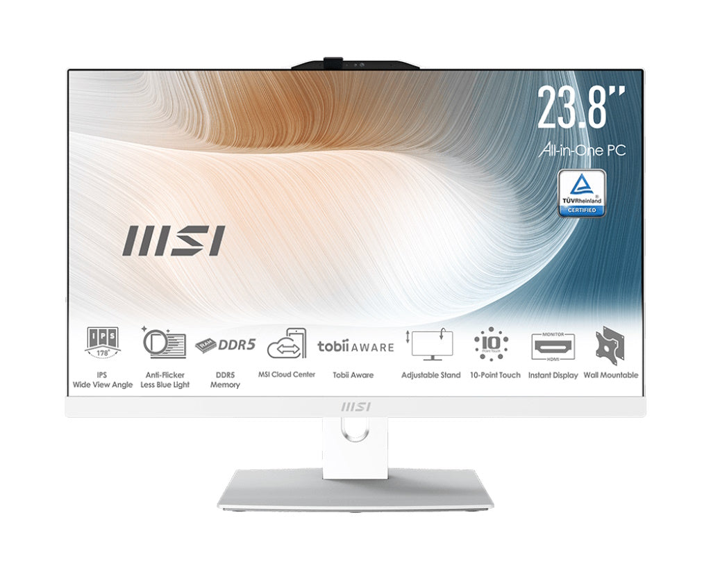 MSI PC AIO 23,8" TOUCH WHITE INTEL CORE 5 120U 16GB 512GB SSD WIN 11 PRO [AM242TP 1M-1245IT]