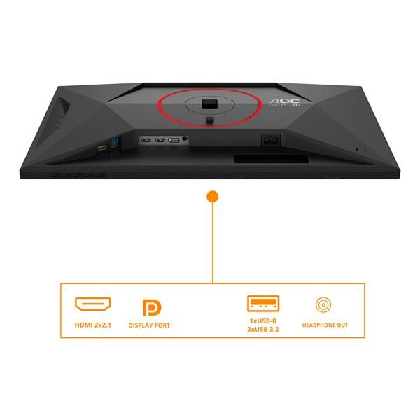 Aoc G4 Series - 27 inch - 4k Ultra HD LED - 3840x2160 - 160hz - Black - Pivot - HAS [U27G4R]