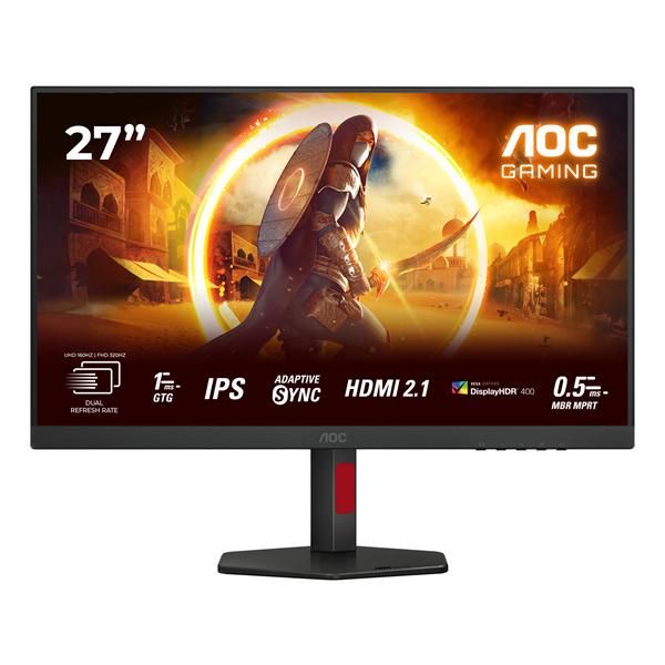 Aoc G4 Series - 27 inch - 4k Ultra HD LED - 3840x2160 - 160hz - Black - Pivot - HAS [U27G4R]