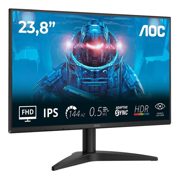 AOC MONITOR 23,8 LED IPS FHD 16:9 4MS 144hz 250 CDM, DP/HDMI [24B36X]