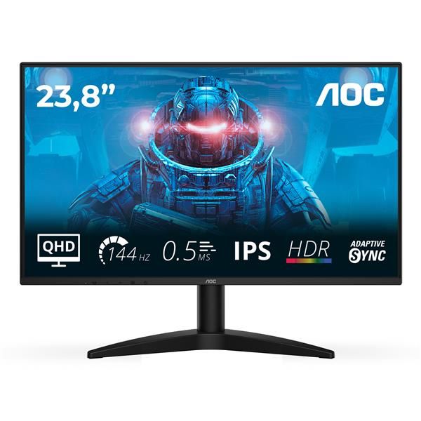 AOC MONITOR GAMING 23,8 LED IPS QHD 16:9 0,5MS 144Hz 300 CDM, DP/HDMI [Q24B36X]