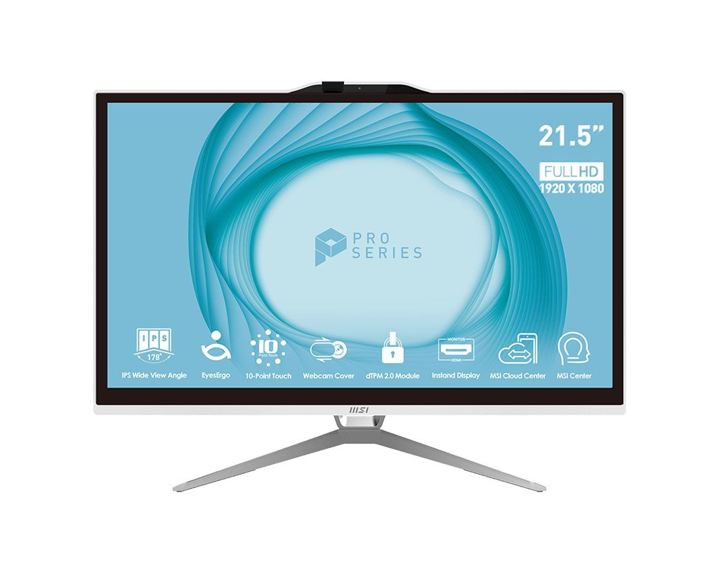 MSI PC AIO 21,5" WHITE TOUCH Intel Pentium G7400 4GB 128GB SSD WIN 11 PRO [AP222T 13M-435EU]