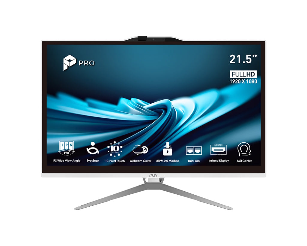 MSI PC AIO 21,5" WHITE TOUCH i5-13400 8GB 256GB SSD WIN 11 PRO [AP222T 14M-262IT]