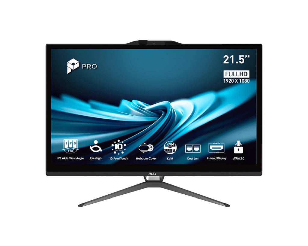 MSI PC AIO 21,5" BLACK TOUCH i5-14400 16GB 512GB SSD WIN 11 PRO [AP222T 14M-636EU]