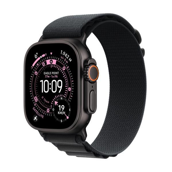 APPLE WATCH ULTRA 3GPS E CELLULAR49MMBLACK TITANIUM CASE WITH BLACK ALPINE LOOP, LARGE [MF0X4QL/A]