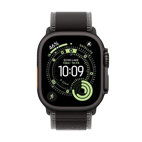 APPLE WATCH ULTRA 3GPS E CELLULAR49MMBLACK TITANIUM CASE WITH BLACK/CHARCOAL TRAIL LOOP, M/L [MF1H4QL/A]