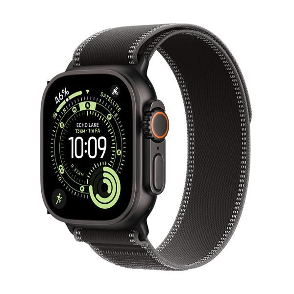 APPLE WATCH ULTRA 3GPS E CELLULAR49MMBLACK TITANIUM CASE WITH BLACK/CHARCOAL TRAIL LOOP, M/L [MF1H4QL/A]