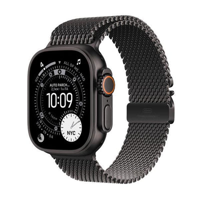 APPLE WATCH ULTRA 3GPS E CELLULAR49MMBLACK TITANIUM CASE WITH BLACK TITANIUM MILANESE LOOP, SMAL [MF1N4QL/A]