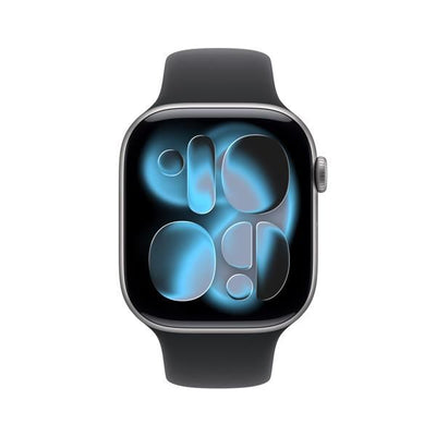 APPLE WATCH SERIES 11GPS E CELLULAR 46MM SPACE GREY ALUMINIUM CASE WITH BLACK SPORT BAND, M/L [MFCA4QL/A]