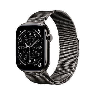 APPLE WATCH SERIES 11GPS E CELLULAR 46MMSLATE TITANIUM CASE WITH SLATE MILANESE LOOP, M/L [MFD44QL/A]