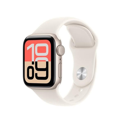 APPLE WATCH SE 3GPS 40MMSTARLIGHT ALUMINIUM CASE WITH STARLIGHT SPORT BAND - S/M [MEH34QL/A]