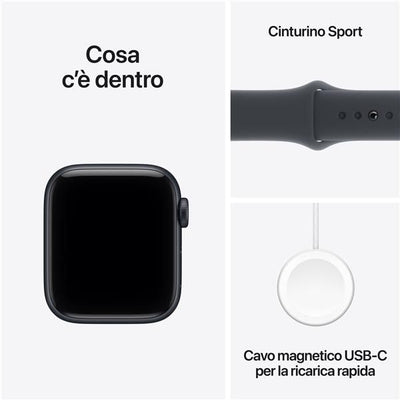 APPLE WATCH SE 3GPS 40MMMIDNIGHT ALUMINIUM CASE WITH MIDNIGHT SPORT BAND, M/L [MEHC4QL/A]