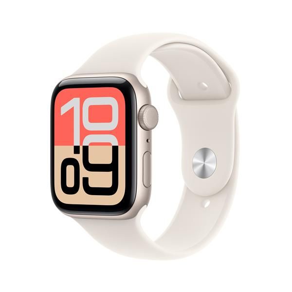 APPLE WATCH SE 3GPS44MMSTARLIGHT ALUMINIUM CASE WITH STARLIGHT SPORT BAND - S/M [MEHG4QL/A]