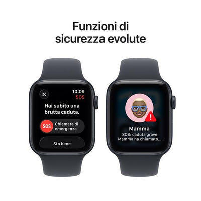 APPLE WATCH SE 3GPS44MMMIDNIGHT ALUMINIUM CASE WITH MIDNIGHT SPORT BAND, M/L [MEHQ4QL/A]