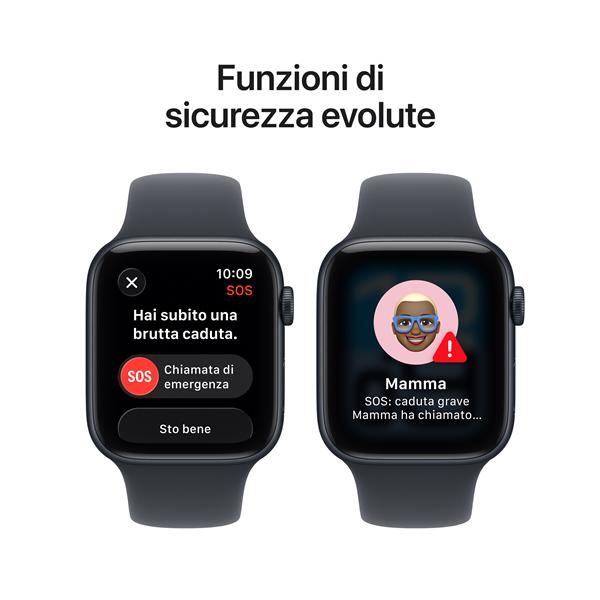 APPLE WATCH SE 3GPS44MMMIDNIGHT ALUMINIUM CASE WITH MIDNIGHT SPORT BAND, M/L [MEHQ4QL/A]