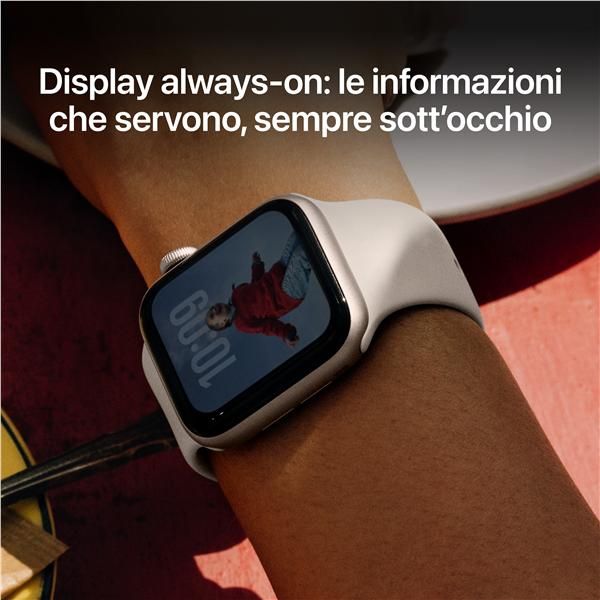 Apple Watch SE 3 GPS + Cellular, Cassa 40 mm in alluminio mezzanotte con Cinturino Sport mezzanotte - M/L [MEPC4QL/A]