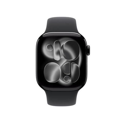 APPLE WATCH SERIES 11GPS42MMJET BLACK ALUMINIUM CASE WITH BLACK SPORT BAND, S/M [MEQT4QL/A]