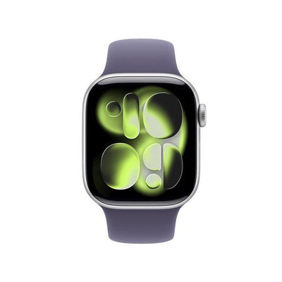 APPLE WATCH SERIES 11GPS42MMSILVER ALUMINIUM CASE WITH PURPLE FOG SPORT BAND, M/L [MEU74QL/A]