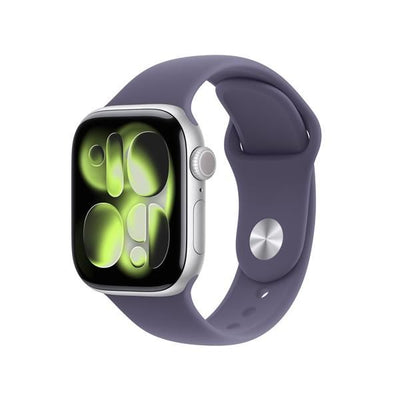 APPLE WATCH SERIES 11GPS42MMSILVER ALUMINIUM CASE WITH PURPLE FOG SPORT BAND, M/L [MEU74QL/A]