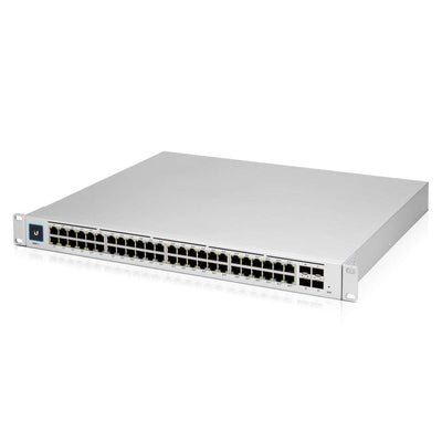 Ubiquiti - USW-Pro-48-POE-EU - UniFi 48 Port Layer 3 switch with 40x GbE PoE+ ports, x8 GbE PoE++ ports, 4x 10G SFP+ ports, 600W total PoE availability [USW-Pro-48-POE-EU]