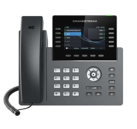 Grandstream GRP-2615 -Wi-Fi IP Phone, 5 account SIP, 10 tasti di linea, Porte Gigabit con PoE, Bluetooth, 40 tasti BLF [GRP-2615]