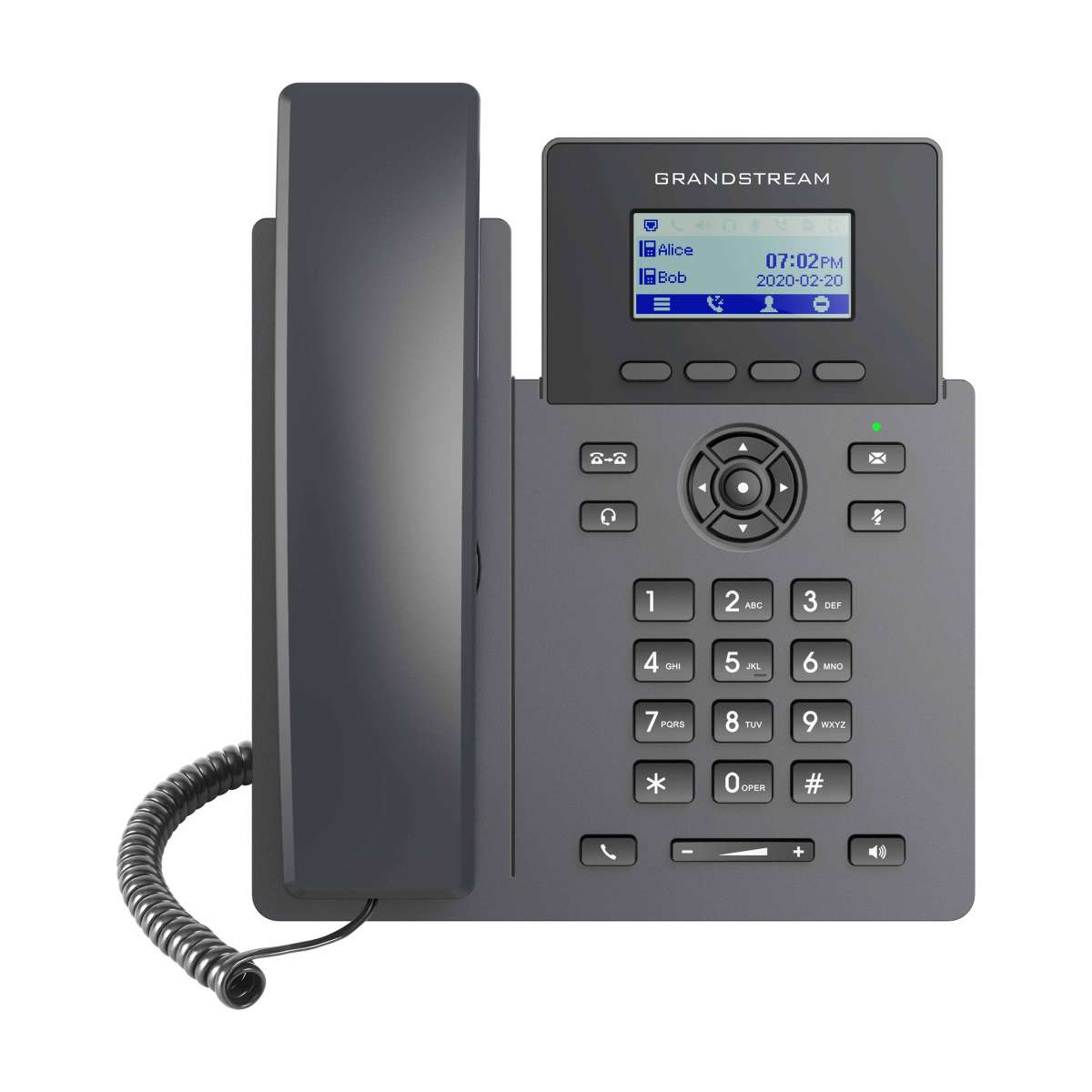 Grandstream GRP-2601P IP Phone - 2 Account SIP, Porte 10/100 Mbps con PoE integrato (alimentatore non incluso) [GRP-2601P]