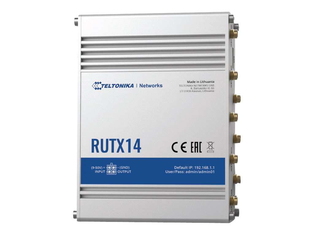 Teltonika - RUTx14 4G LTE CAT12 Industrial Cellular Router [RUTX14000000]