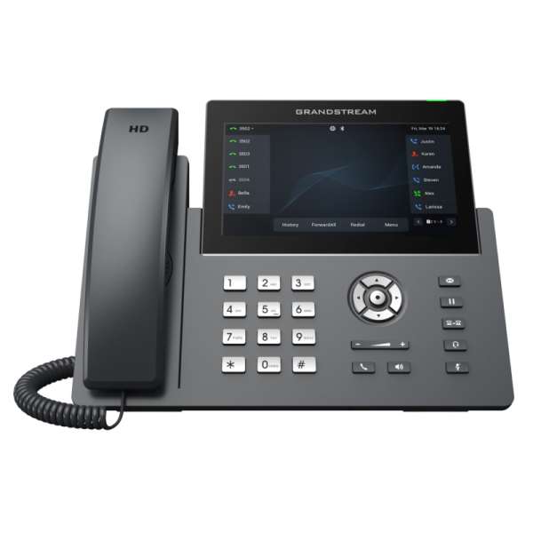 Grandstream GRP-2670 - Wi-Fi IP Phone, 6 account SIP, 7" touch screen, Porte Gigabit con POE integrato, Bluetooth [GRP-2670]