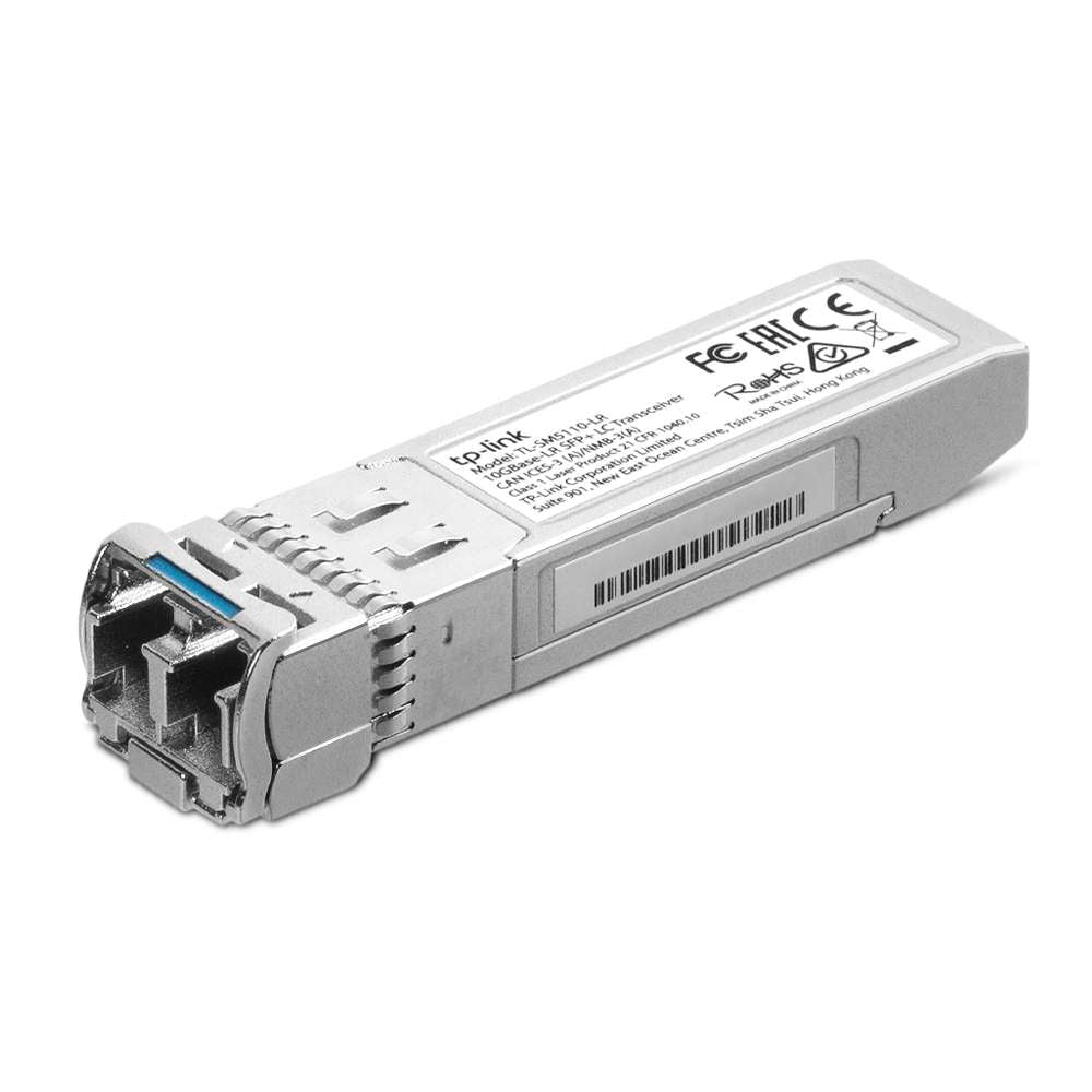 TP-Link - Omada 10Gbase-LR SFP+ LC Transceiver, 8-Pack, 1310 nm Single-mode, LC Duplex Connector, Up to 10 km Distance [SM5110-LR(8-pack)]
