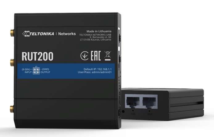 Teltonika-RUT200 (Modulo QUECTEL EC200A-EU )-Compact, cost-effective and powerful industrial LTE router for professional applications [RUT200010000]